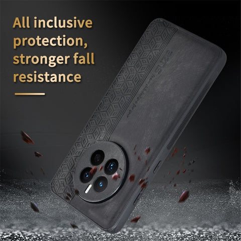 AZNS For Huawei Mate 50 4G Anti-fading Imprinted Pattern PU Leather Coated TPU Cover Anti-slip Cell Phone Case