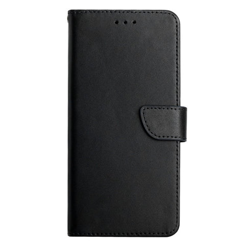 For Motorola Moto E22s 4G / E32 (India) 4G HT02 Genuine Leather Nappa Texture Wallet Case with Stand Function Flip Phone Cover Strong Magnetic Clasp Shell