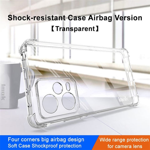 IMAK For Xiaomi Redmi Note 12 Pro+ 5G / Note 12 Explorer 5G / Note 12 Trendy Edition Shockproof Airbag Reinforced Corner TPU Case Transparent Phone Cover