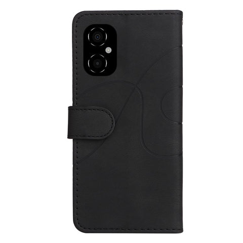 For Xiaomi Poco M4 5G / Poco M5 (India) 4G Leather Case Wallet Stand Color Splicing Phone Cover