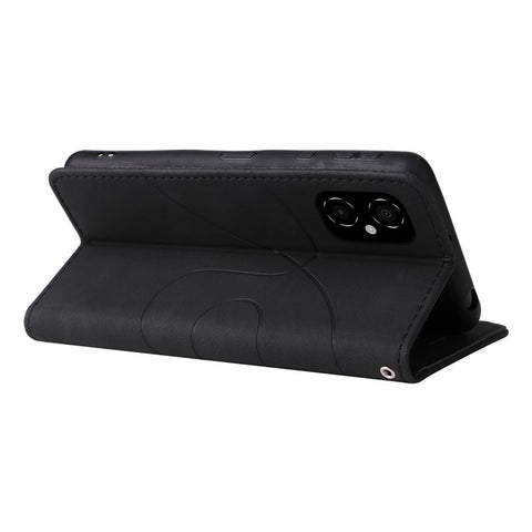 For Xiaomi Poco M4 5G / Poco M5 (India) 4G Leather Case Wallet Stand Color Splicing Phone Cover