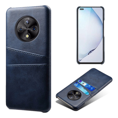 For Huawei Enjoy 50 Pro 4G / nova Y90 4G Dual Card Slots PU Leather Coated PC Cover Shock-absorbing Phone Case