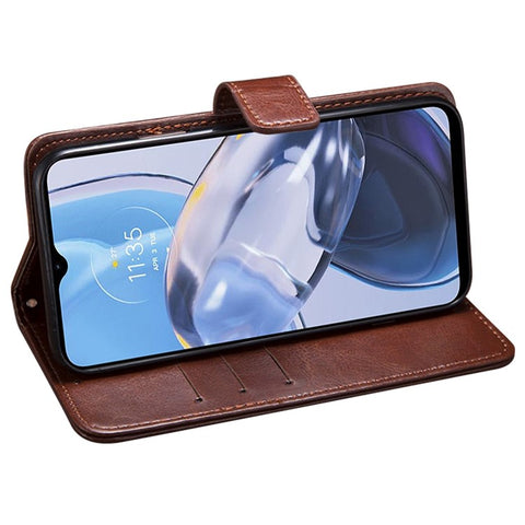 IDEWEI For Motorola Edge 30 Ultra 5G / Moto X30 Pro 5G Phone Protective Case Crazy Horse Texture Anti-scratch PU Leather Flip Stand Wallet Cover