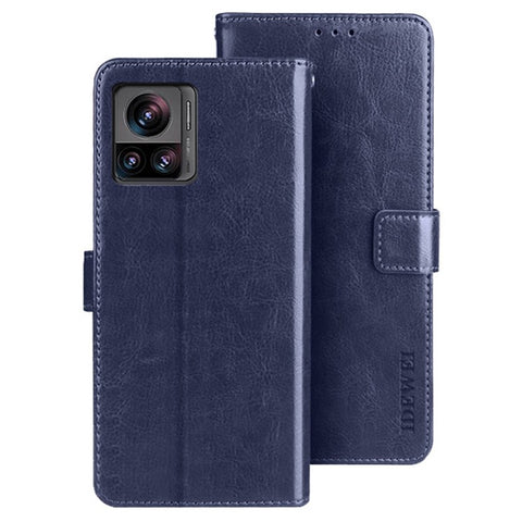 IDEWEI For Motorola Edge 30 Ultra 5G / Moto X30 Pro 5G Phone Protective Case Crazy Horse Texture Anti-scratch PU Leather Flip Stand Wallet Cover