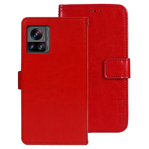 IDEWEI For Motorola Edge 30 Ultra 5G / Moto X30 Pro 5G Phone Protective Case Crazy Horse Texture Anti-scratch PU Leather Flip Stand Wallet Cover