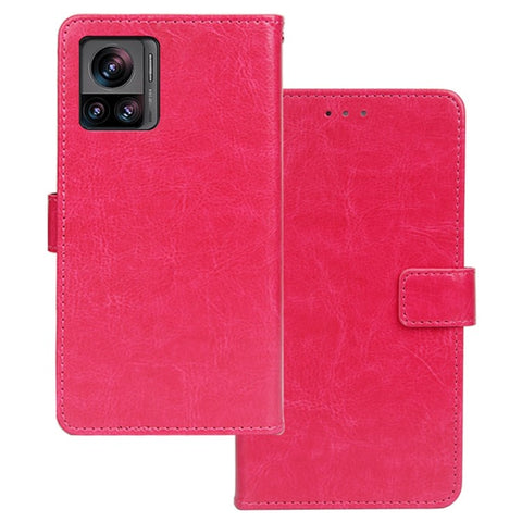 IDEWEI For Motorola Edge 30 Ultra 5G / Moto X30 Pro 5G Crazy Horse Texture Phone Wallet Stand Case PU Leather Full Protection Cover