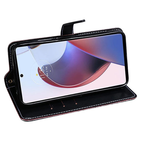 IDEWEI For Motorola Edge 30 Ultra 5G / Moto X30 Pro 5G Crocodile Texture PU Leather Phone Shockproof Case Smartphone Flip Stand Wallet Cover