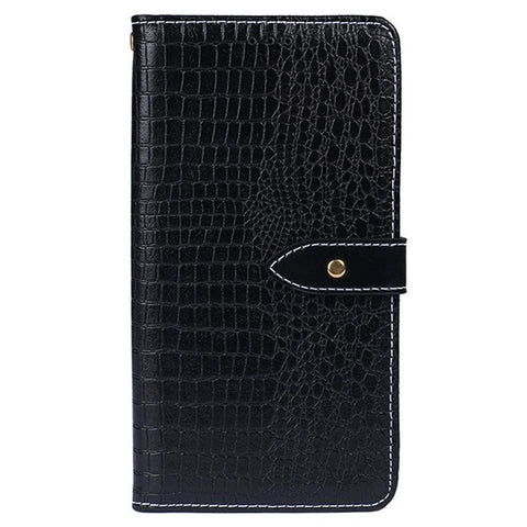 IDEWEI For Alcatel 1B (2022) Crocodile Texture PU Leather Phone Case Stand Wallet Magnetic Clasp Cover