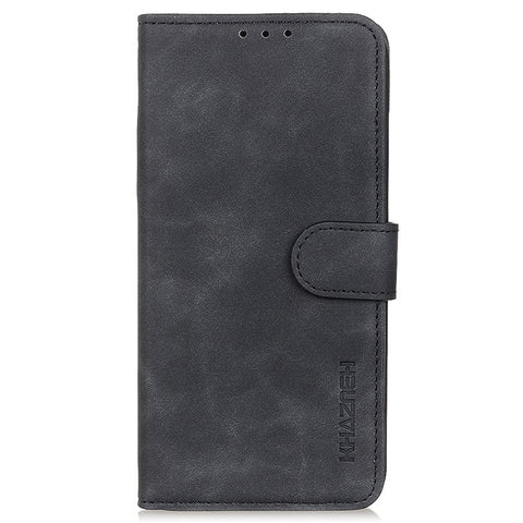 KHAZNEH For Motorola Moto G72 4G PU Leather Retro Texture Stand Full Protection Phone Case Magnetic Closure Wallet Phone Cover