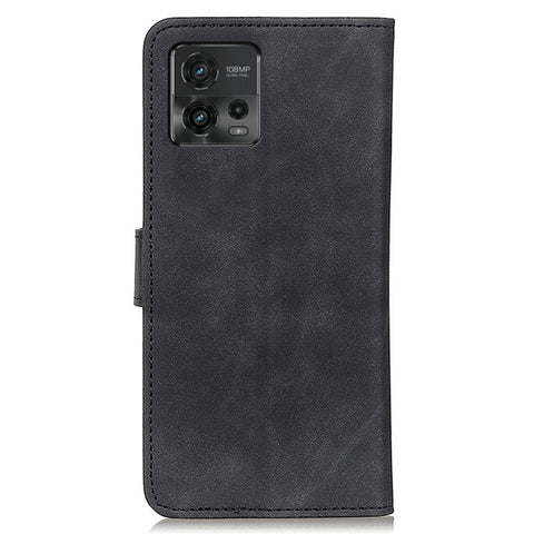 KHAZNEH For Motorola Moto G72 4G PU Leather Retro Texture Stand Full Protection Phone Case Magnetic Closure Wallet Phone Cover