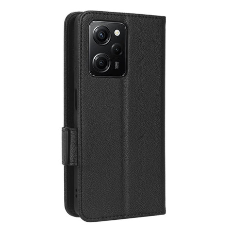 For Xiaomi Redmi Note 12 Pro 5G  / Note 12 Pro Speed 5G / Poco X5 Pro 5G Litchi Texture PU Leather Flip Phone Case Stand Magnetic Closure Shockproof Wallet Cover with Strap