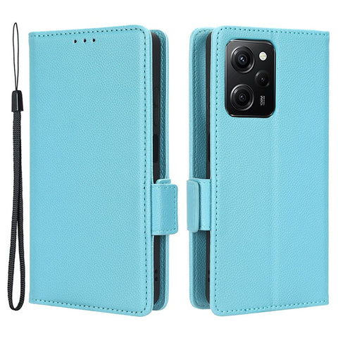 For Xiaomi Redmi Note 12 Pro 5G  / Note 12 Pro Speed 5G / Poco X5 Pro 5G Litchi Texture PU Leather Flip Phone Case Stand Magnetic Closure Shockproof Wallet Cover with Strap