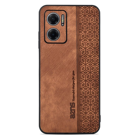AZNS For Xiaomi Redmi 10 5G / Redmi Note 11E 5G / Redmi 10 Prime+ 5G Imprinted Pattern Anti-scratch Phone Case PU Leather Coated TPU Cover