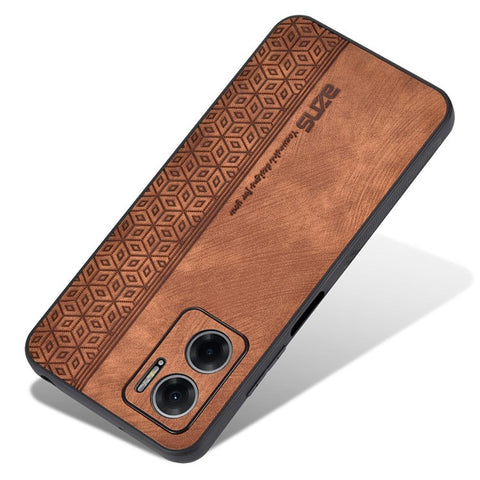 AZNS For Xiaomi Redmi 10 5G / Redmi Note 11E 5G / Redmi 10 Prime+ 5G Imprinted Pattern Anti-scratch Phone Case PU Leather Coated TPU Cover