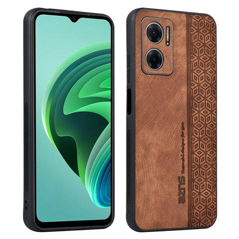 AZNS For Xiaomi Redmi 10 5G / Redmi Note 11E 5G / Redmi 10 Prime+ 5G Imprinted Pattern Anti-scratch Phone Case PU Leather Coated TPU Cover