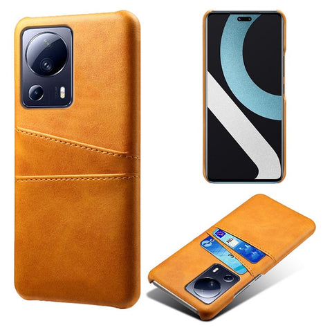 Anti-scratch Phone Case For Xiaomi Civi 2 5G / 12 Lite NE 5G , Dual Card Slots PU Leather Coated PC Phone Cover