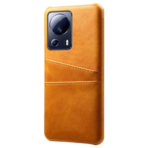 Anti-scratch Phone Case For Xiaomi Civi 2 5G / 12 Lite NE 5G , Dual Card Slots PU Leather Coated PC Phone Cover