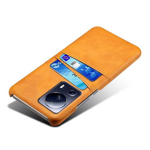 Anti-scratch Phone Case For Xiaomi Civi 2 5G / 12 Lite NE 5G , Dual Card Slots PU Leather Coated PC Phone Cover