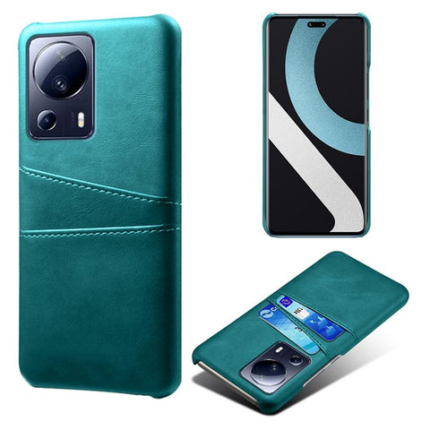 Anti-scratch Phone Case For Xiaomi Civi 2 5G / 12 Lite NE 5G , Dual Card Slots PU Leather Coated PC Phone Cover