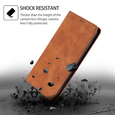 For Xiaomi Poco M5s 4G / Redmi Note 11 SE (India) 4G / Note 10 4G / Note 10S 4G PU Leather Cover, Viewing Stand Skin-touch Feeling Hidden Magnetic Adsorption Flip Case with Card Holder