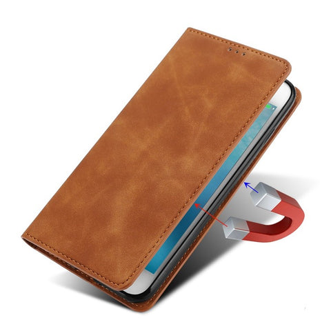For Xiaomi Poco M5s 4G / Redmi Note 11 SE (India) 4G / Note 10 4G / Note 10S 4G PU Leather Cover, Viewing Stand Skin-touch Feeling Hidden Magnetic Adsorption Flip Case with Card Holder
