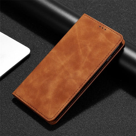 For Xiaomi Poco M5s 4G / Redmi Note 11 SE (India) 4G / Note 10 4G / Note 10S 4G PU Leather Cover, Viewing Stand Skin-touch Feeling Hidden Magnetic Adsorption Flip Case with Card Holder
