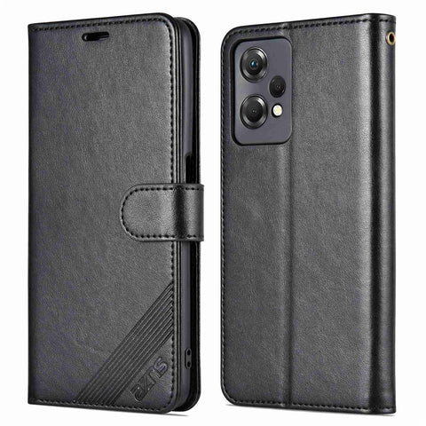 AZNS For OnePlus Nord CE 2 Lite 5G / Realme 9 Pro 5G / 9 5G Textured PU Leather Phone Case, Anti-fall Stand Wallet Magnetic Clasp Cover