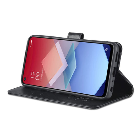 AZNS For OnePlus Nord CE 2 Lite 5G / Realme 9 Pro 5G / 9 5G Textured PU Leather Phone Case, Anti-fall Stand Wallet Magnetic Clasp Cover