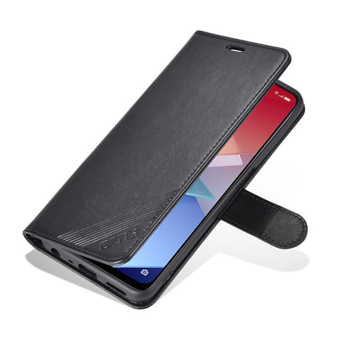 AZNS For OnePlus Nord CE 2 Lite 5G / Realme 9 Pro 5G / 9 5G Textured PU Leather Phone Case, Anti-fall Stand Wallet Magnetic Clasp Cover