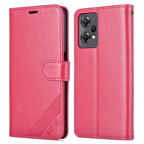 AZNS For OnePlus Nord CE 2 Lite 5G / Realme 9 Pro 5G / 9 5G Textured PU Leather Phone Case, Anti-fall Stand Wallet Magnetic Clasp Cover