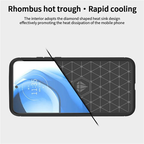 MOFI JK TPU Series-1 TPU Case for Motorola Moto G Play (2023) 4G , Carbon Fiber Texture Brushed Drop-Proof Cell Phone Cover