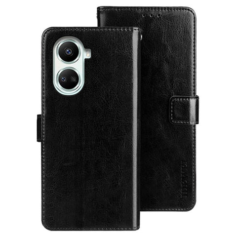 IDEWEI For Huawei nova 10 SE 4G Well-protected PU Leather Flip Stand Wallet Cover Crazy Horse Texture Phone Protective Case