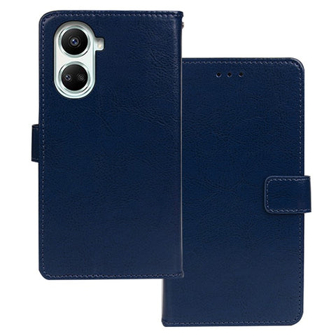 IDEWEI For Huawei nova 10 SE 4G Wallet Feature Shockproof Magnetic Closure Phone Case Crazy Horse Texture PU Leather Flip Cover with Stand