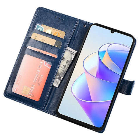 IDEWEI For Huawei nova 10 SE 4G Wallet Feature Shockproof Magnetic Closure Phone Case Crazy Horse Texture PU Leather Flip Cover with Stand