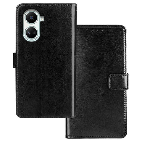 IDEWEI For Huawei nova 10 SE 4G Wallet Feature Shockproof Magnetic Closure Phone Case Crazy Horse Texture PU Leather Flip Cover with Stand