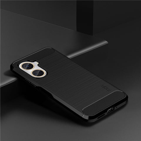 MOFI JK TPU Series-1 for Huawei nova 10 SE 4G TPU Case, Carbon Fiber Brushed Protective Shell Phone Back Cover