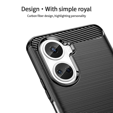 MOFI JK TPU Series-1 for Huawei nova 10 SE 4G TPU Case, Carbon Fiber Brushed Protective Shell Phone Back Cover