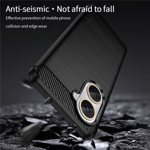 MOFI JK TPU Series-1 for Huawei nova 10 SE 4G TPU Case, Carbon Fiber Brushed Protective Shell Phone Back Cover