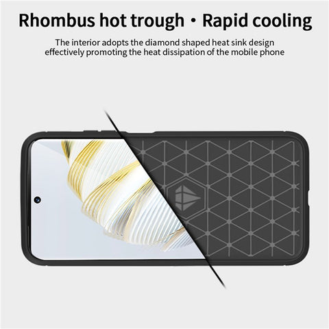 MOFI JK TPU Series-1 for Huawei nova 10 SE 4G TPU Case, Carbon Fiber Brushed Protective Shell Phone Back Cover