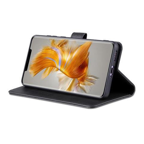 AZNS For Huawei Mate 50 Pro 4G Anti-fall Phone Protective Flip Cover PU Leather + TPU Interior Case with Stand