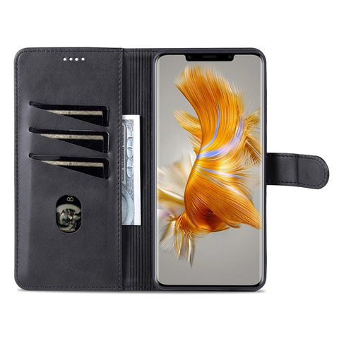 AZNS For Huawei Mate 50 Pro 4G Anti-fall Phone Protective Flip Cover PU Leather + TPU Interior Case with Stand