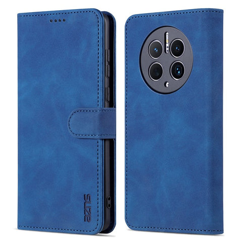 AZNS For Huawei Mate 50 Pro 4G Anti-fall Phone Protective Flip Cover PU Leather + TPU Interior Case with Stand