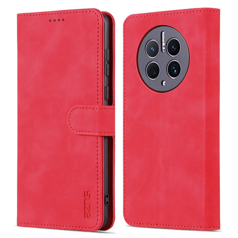 AZNS For Huawei Mate 50 Pro 4G Anti-fall Phone Protective Flip Cover PU Leather + TPU Interior Case with Stand