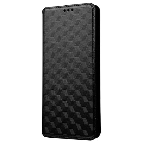 For Xiaomi Civi 2 5G / 12 Lite NE 5G / 13 Lite Imprinted Rhombus Pattern Stand Wallet Fully Wrapped Phone Case PU Leather Magnetic Auto-absorbed Folio Flip Cover