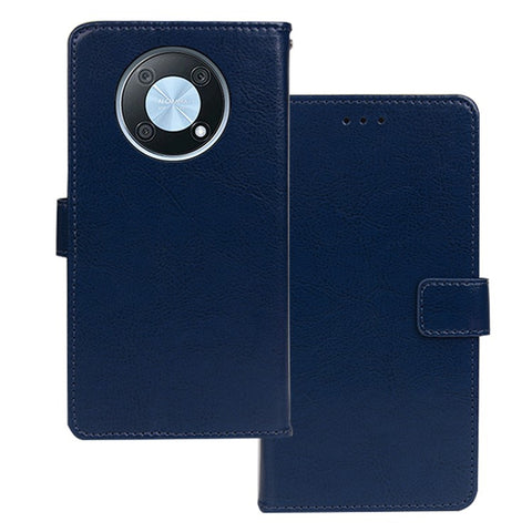 IDEWEI For Huawei nova Y90 4G Crazy Horse Texture Wallet Stand Phone Case PU Leather Anti-scratch Cover