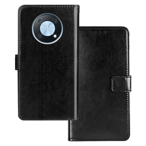 IDEWEI For Huawei nova Y90 4G Crazy Horse Texture Wallet Stand Phone Case PU Leather Anti-scratch Cover