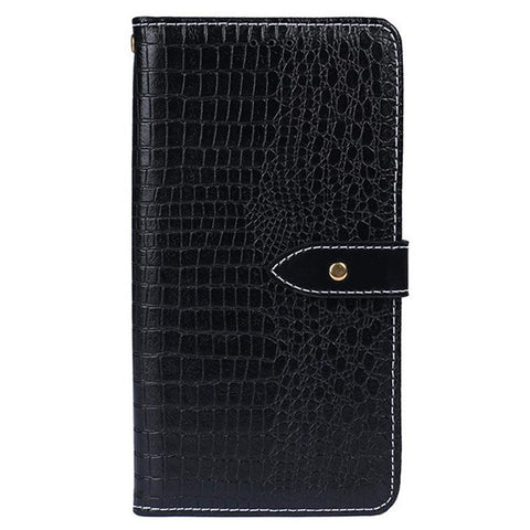 IDEWEI Magnetic Protective Flip Cover for Huawei nova Y90 4G, Crocodile Texture PU Leather Wallet Stand Function Phone Case