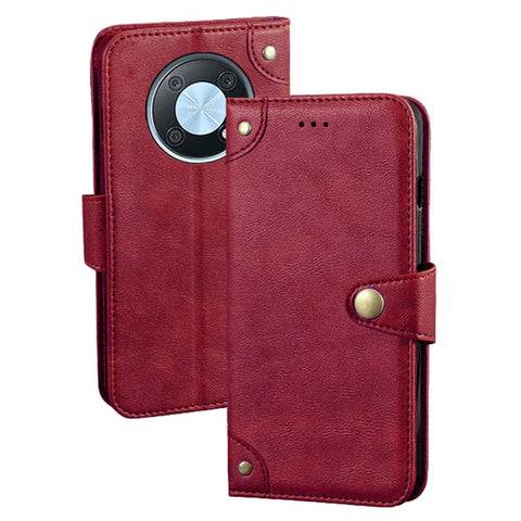 IDEWEI For Huawei nova Y90 4G Anti-scratch Fine Texture TPU+PU Leather Wallet Stand Cell Phone Cover Phone Flip Case