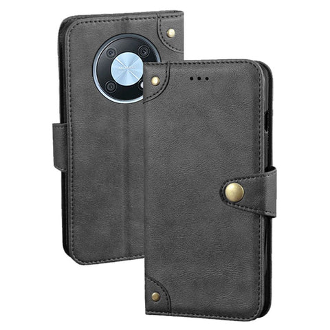 IDEWEI For Huawei nova Y90 4G Anti-scratch Fine Texture TPU+PU Leather Wallet Stand Cell Phone Cover Phone Flip Case