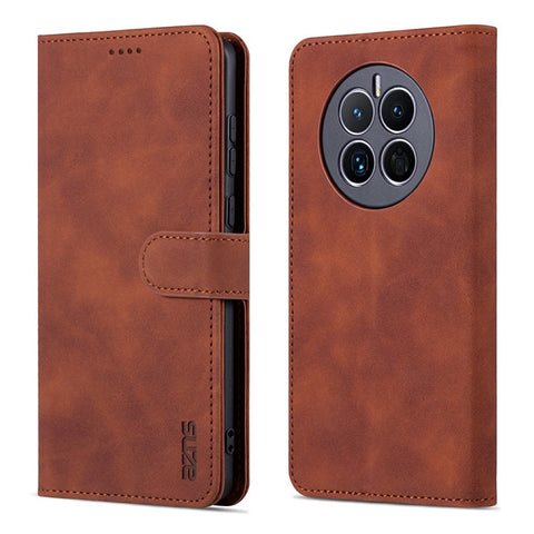 AZNS For Huawei Mate 50 4G Shockproof Phone Case PU Leather Magnetic Flip Smartphone Cover Stand Wallet